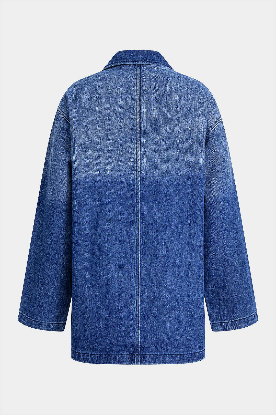 Denim Long Sleeve Dress - Flockneti
