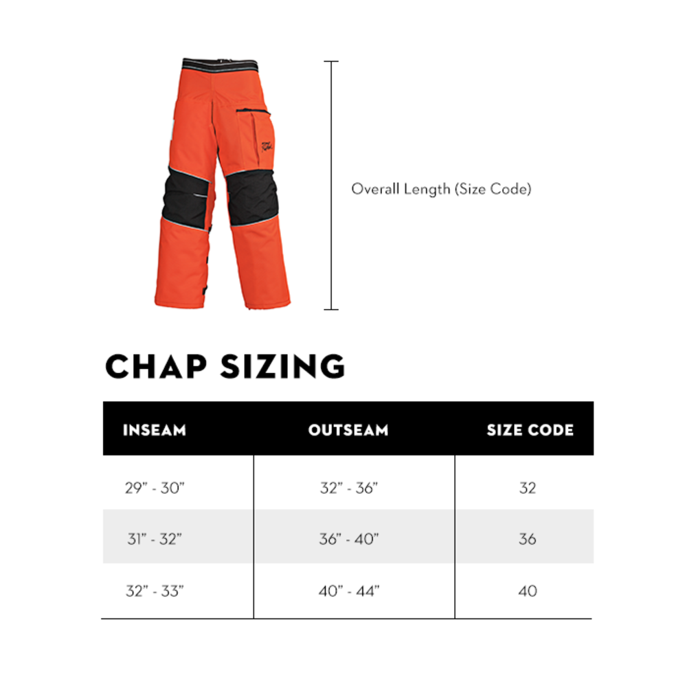 Stihl 36″ 6 Layer Apron Chaps – Black - Flockneti