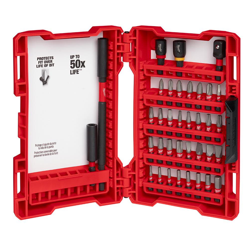 Milwaukee SHOCKWAVE 36-Piece Impact Duty Driver Bit Set - Flockneti