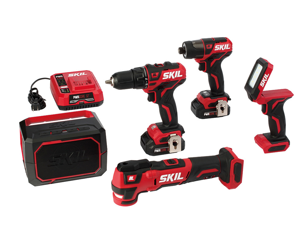 SKIL PWRCore 12 Brushless 12V 5-Tool Combo Kit - Flockneti