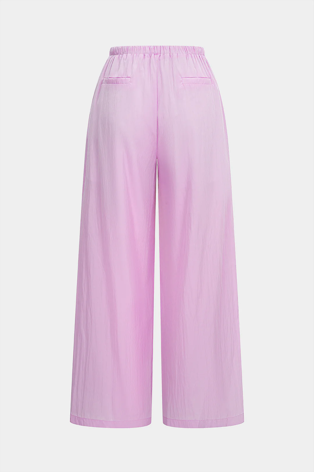 Solid Drawstring Straight Leg Pants - Flockneti