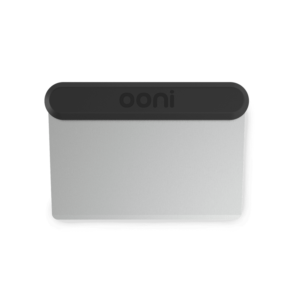 Ooni Pizza Dough Scraper 6″ x 4″ x 0.5″ Black/Gray - Flockneti