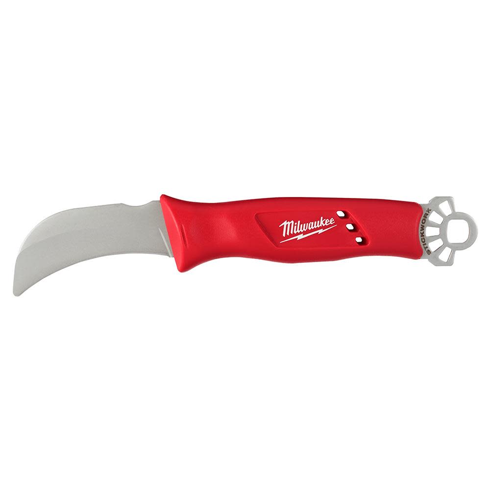 Milwaukee Lineman’s Hawkbill Knife with STICKWORK 3-in-1 Ring - Flockneti