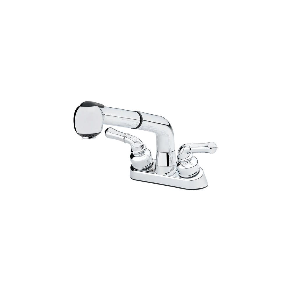 Homewerks Pullout Laundry Faucet Chrome 2 Handle - Flockneti