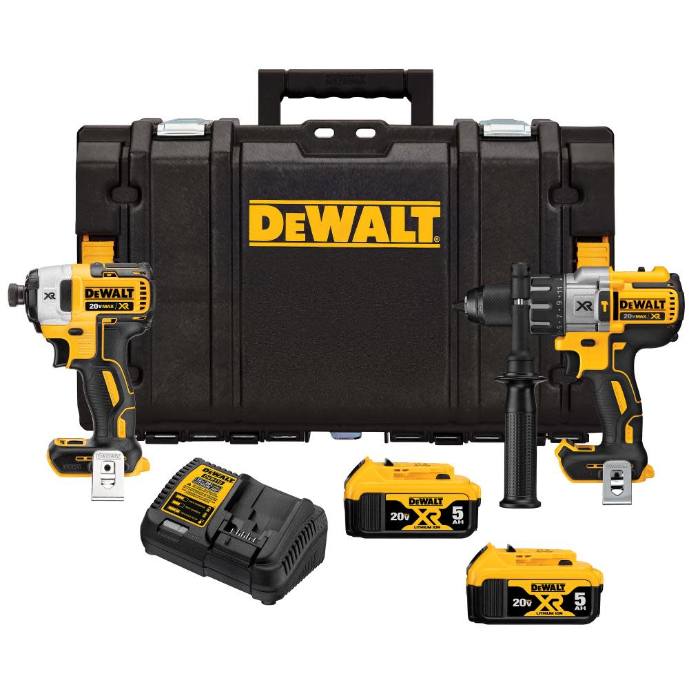 DEWALT 20V MAX* XR 2 Tool Combo Kit with ToughSystem - Flockneti