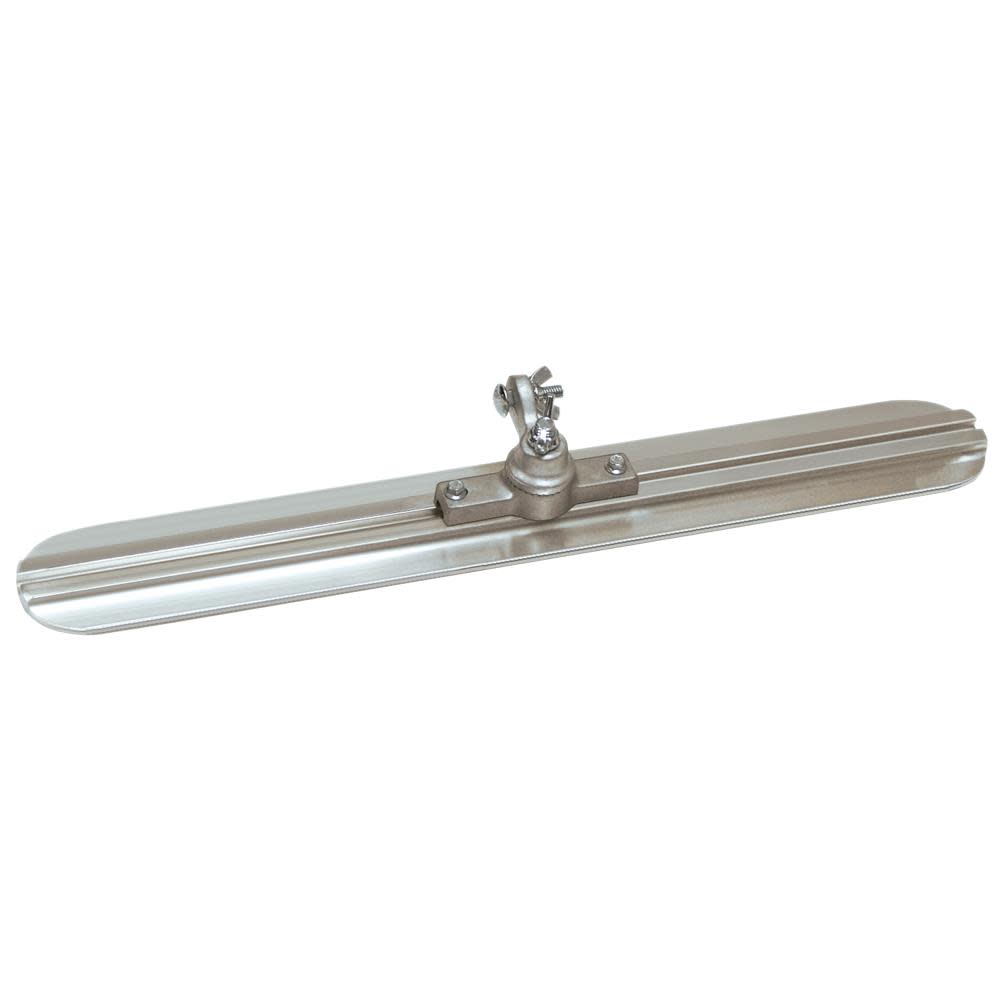 Kraft Tool Co 30 In. x 3-1/4 In. Round End Walking Magnesium Float with Clevis Bracket - Flockneti