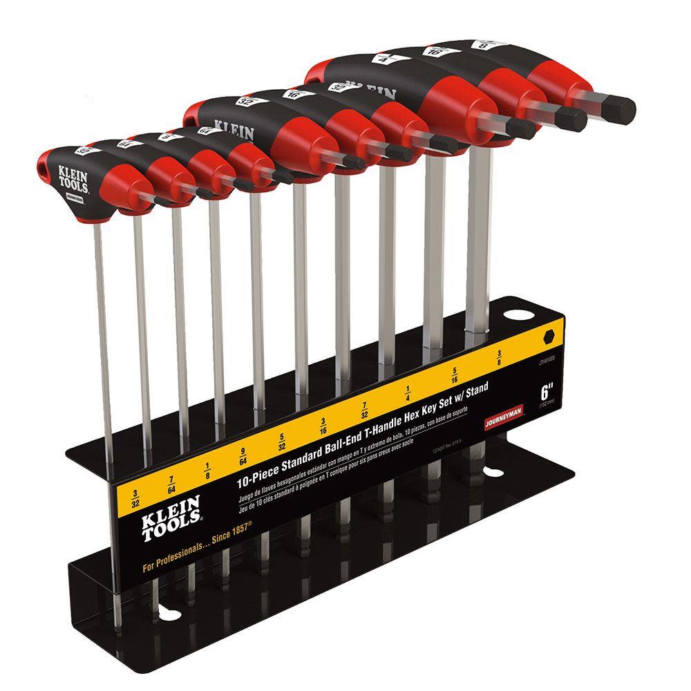 Klein Tools 6″ SAE Ball End T-Handle with Stand - Flockneti
