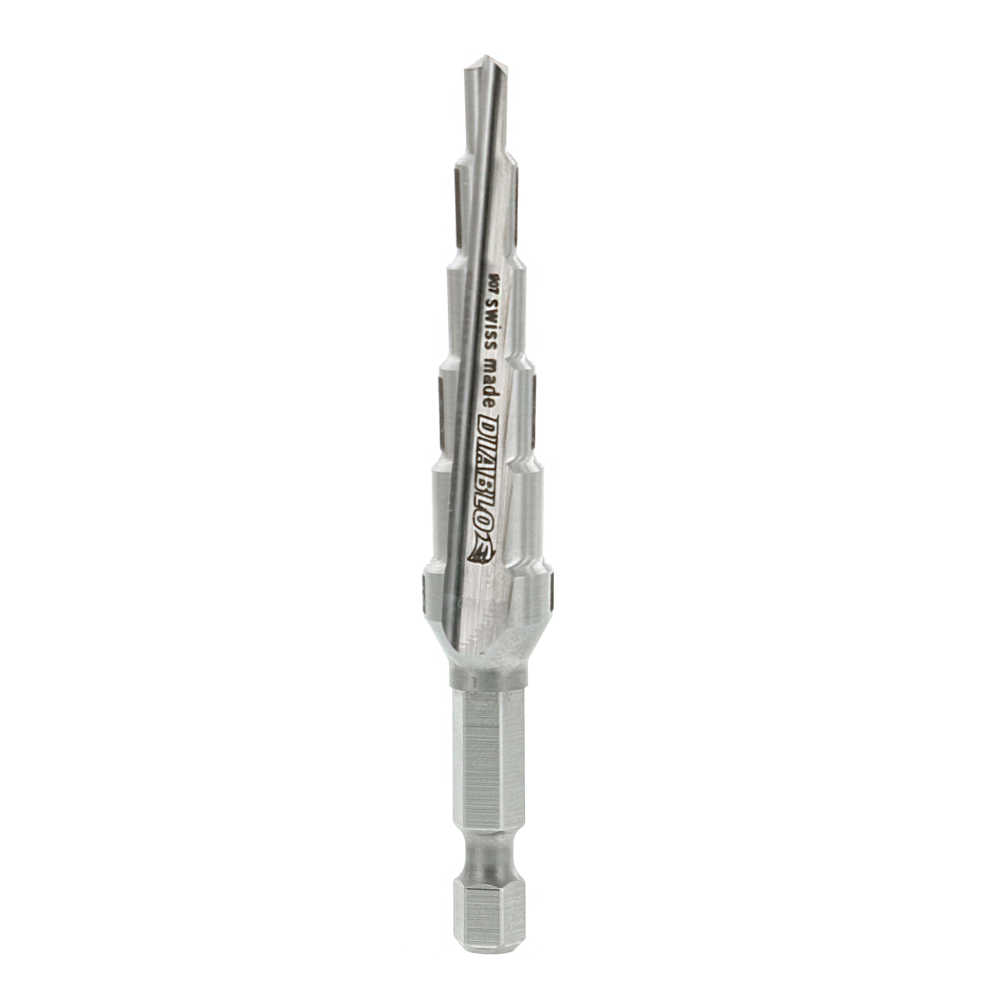 Diablo Tools 1/4″ – 1/2″ Impact Step Drill Bit (6 Steps) - Flockneti