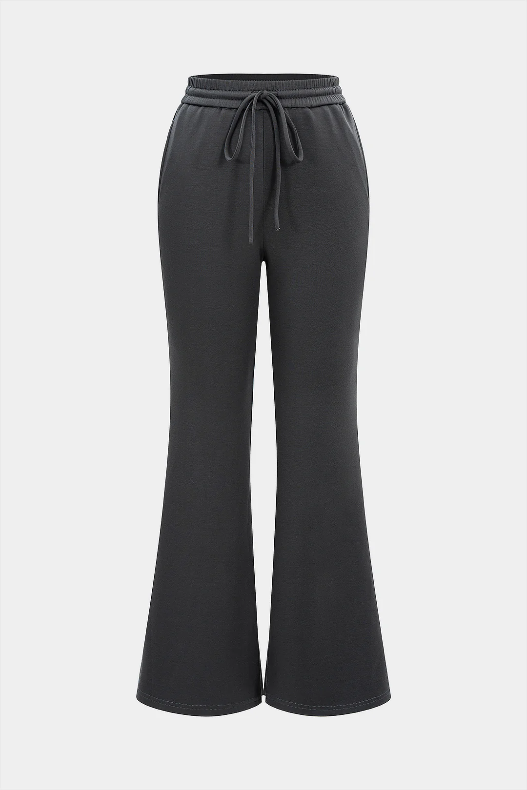 Solid Tie-Up Trousers - Flockneti