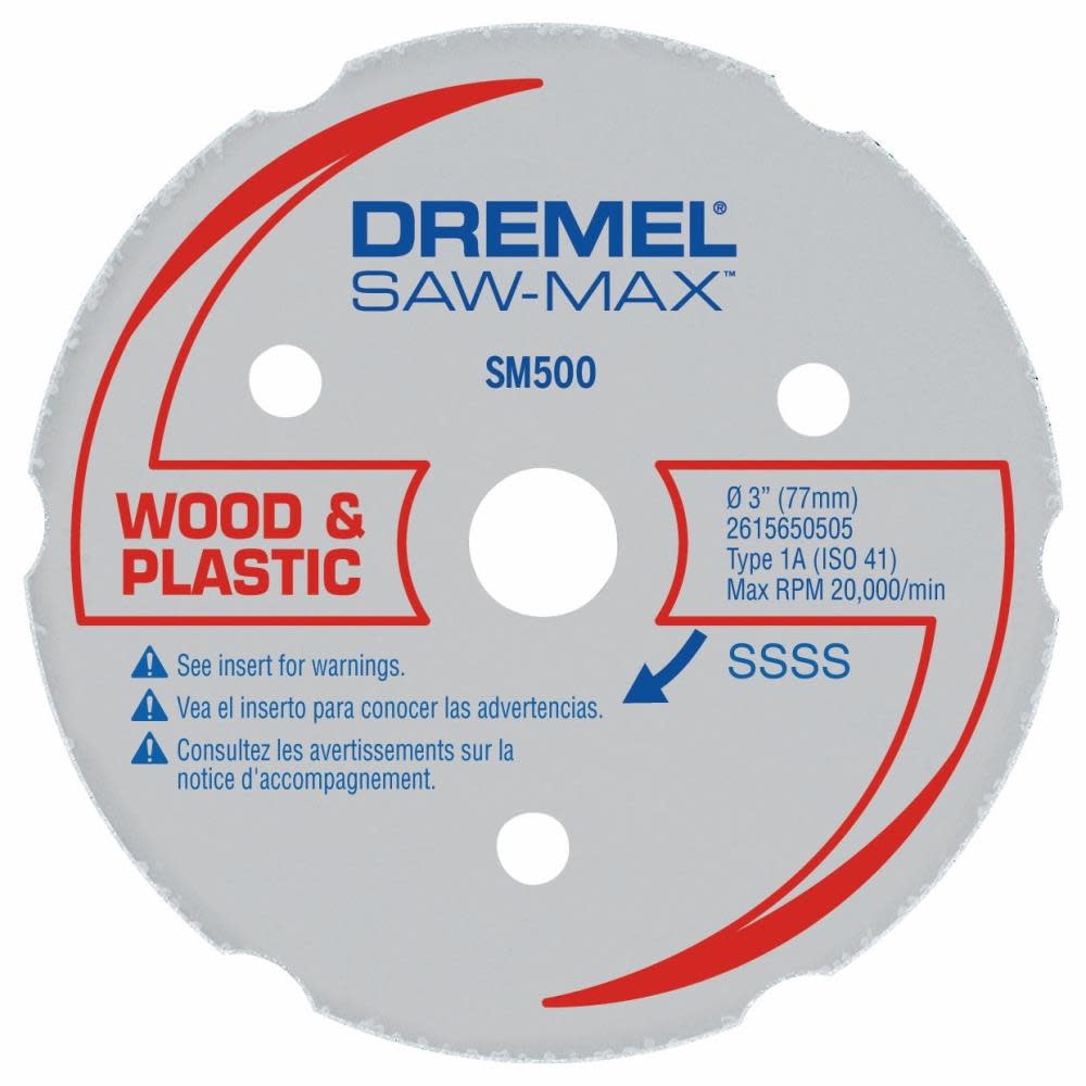 Dremel 3 In. Saw-Max Wood and Plastic Carbide Wheel - Flockneti