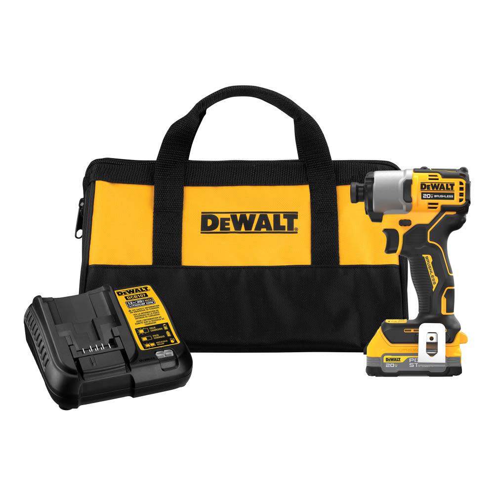 DEWALT 20V Max Impact Driver Kit with POWERSTACK Battery - Flockneti