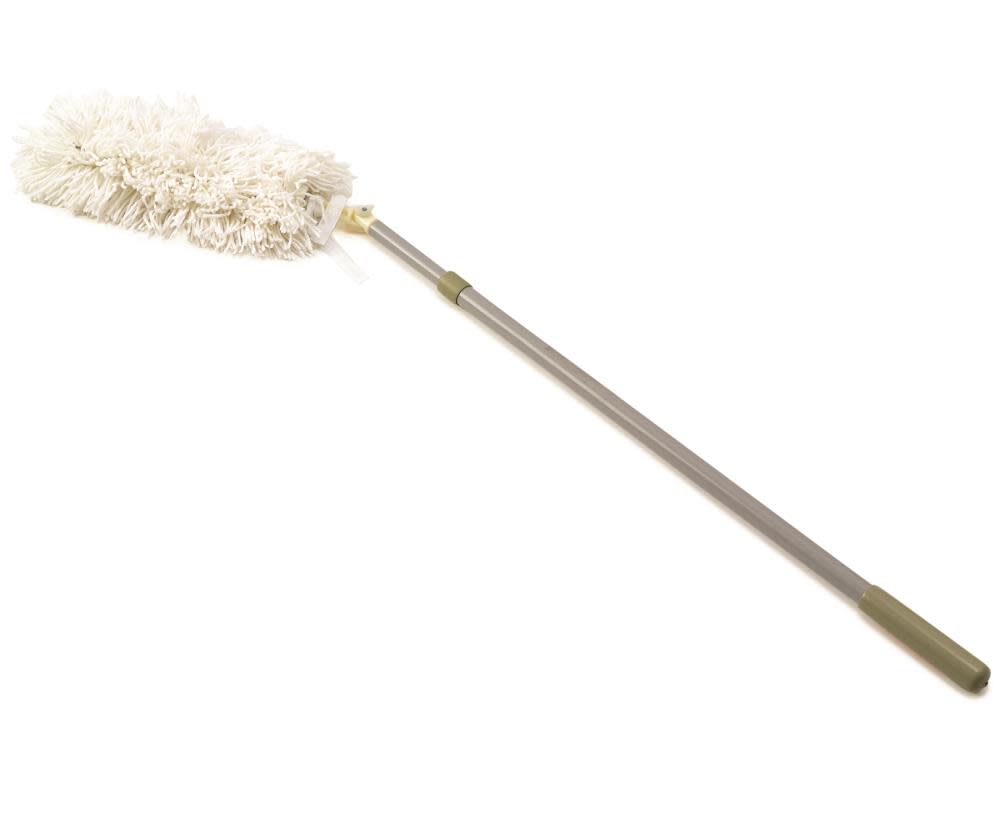 Rubbermaid Overhead Dusting Tool with Angled Launder Able Head 51 In. l (129.5 cm) Extension Handle - Flockneti