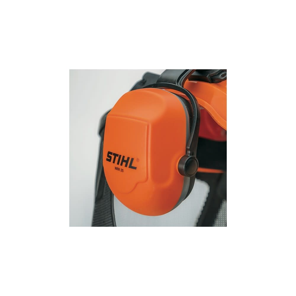Stihl Pro Mark Orange Helmet System - Flockneti
