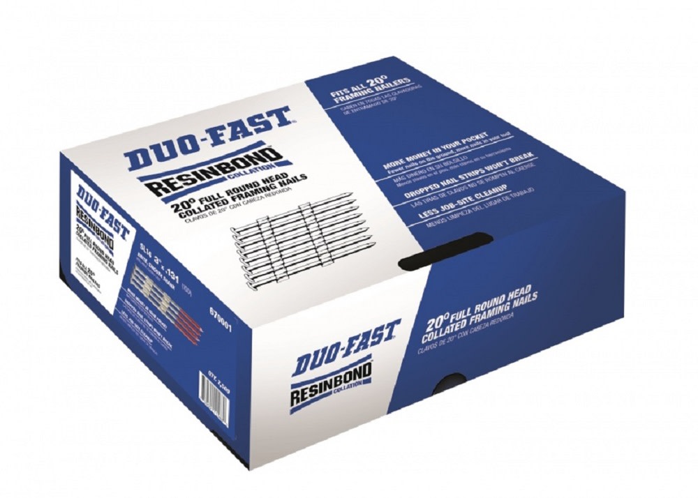 Duo Fast 2-3/8 x 0.113 In. Ring Shank Full Round Framing Nails – 3000/Box - Flockneti