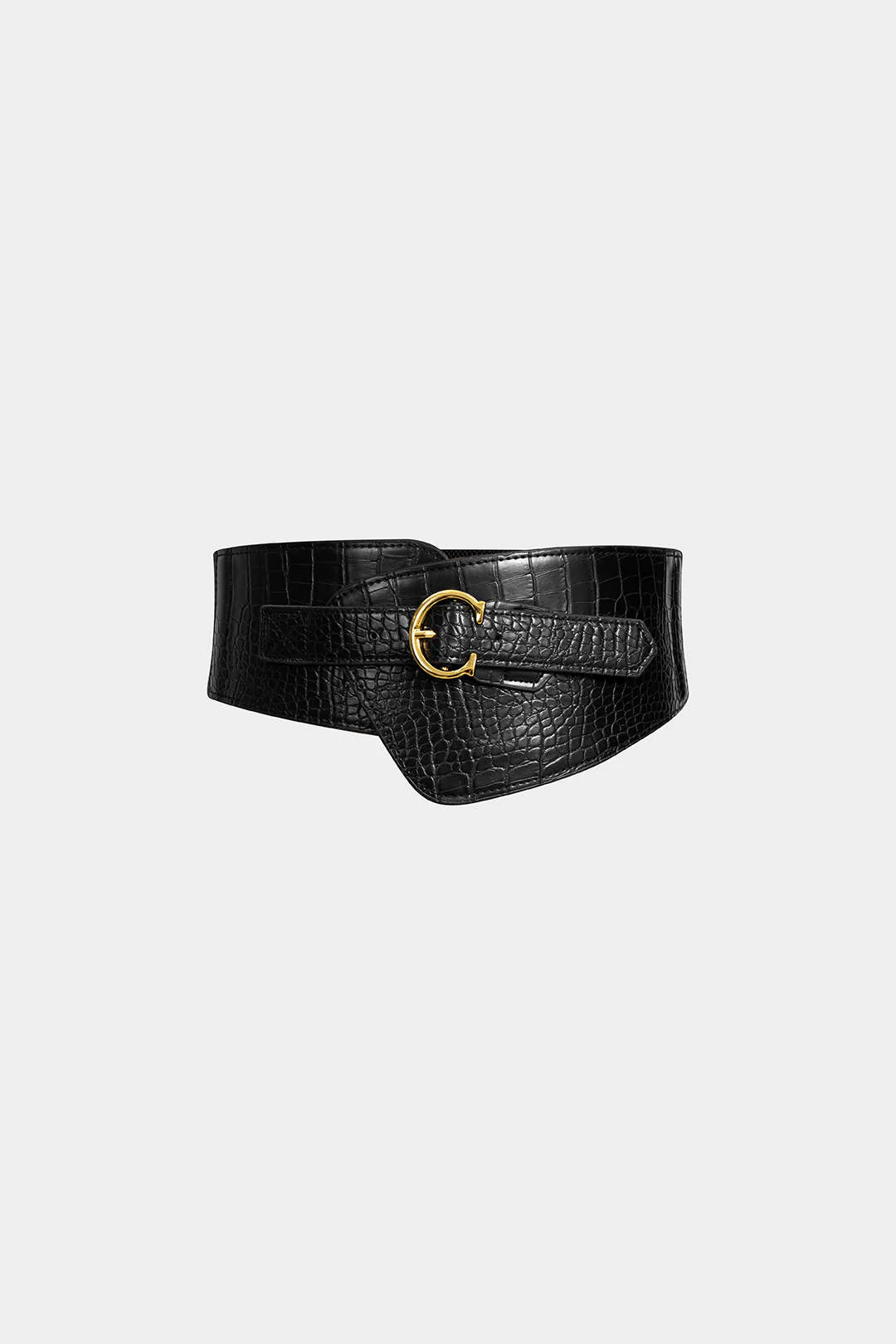 Leather Wide Belt Corset - Flockneti