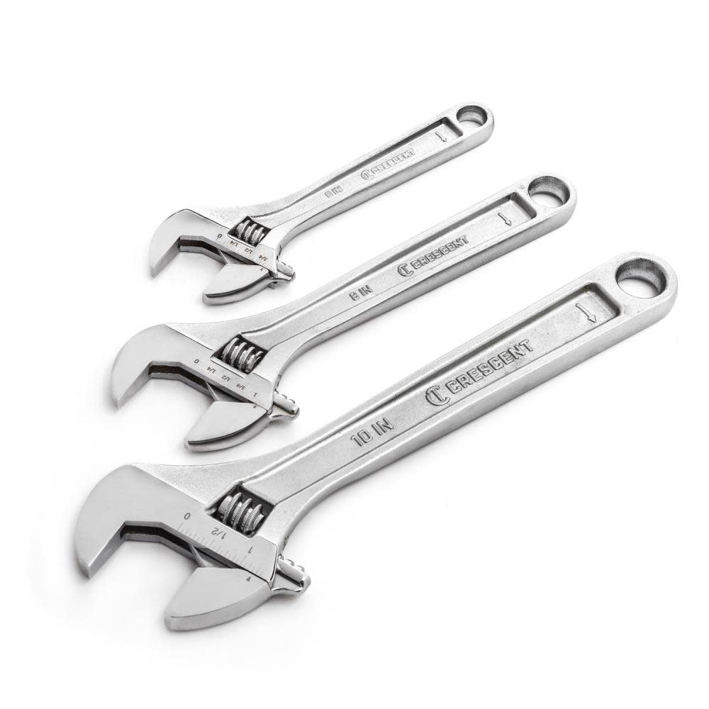 Crescent 3 pc. Adjustable Wrench Set 6 8 In. & 10 In.” - Flockneti
