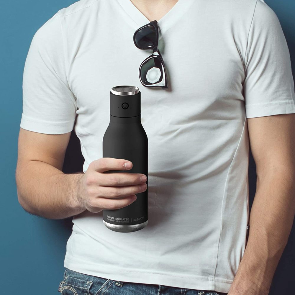 Asobu Bottle 17oz Insulated Bluetooth Black - Flockneti