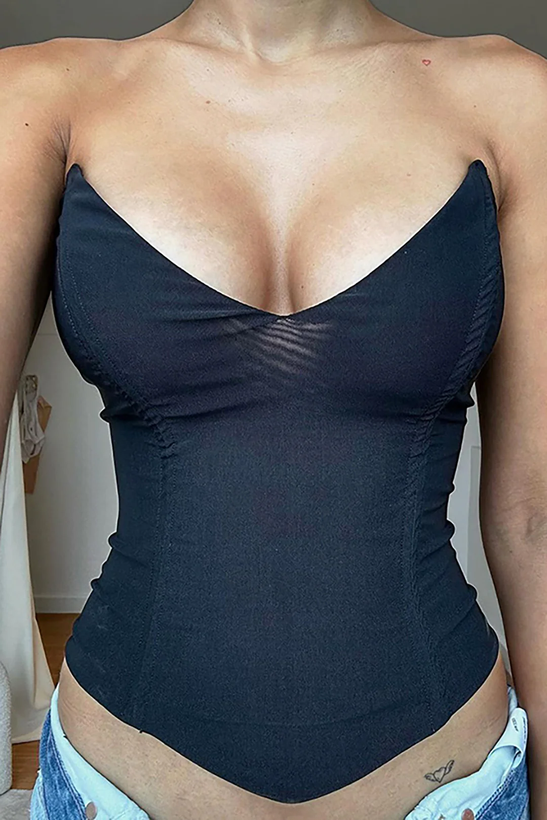 V-neck Tube top - Flockneti