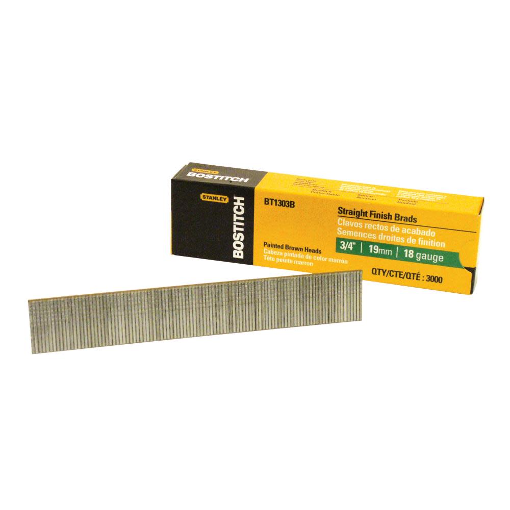 Bostitch 3000-Qty 3/4 In. 18-Gauge Brads - Flockneti