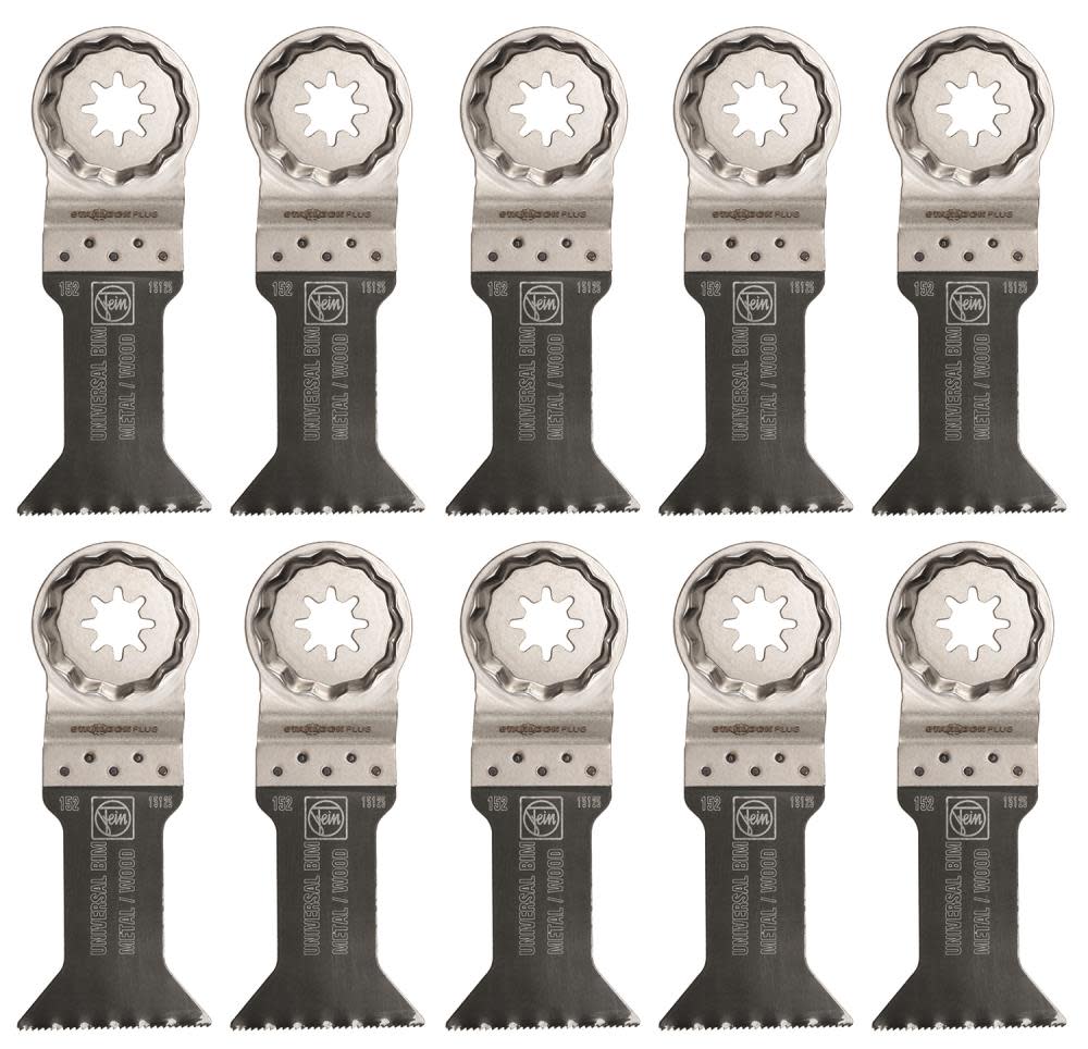 Fein StarlockPlus E-Cut 152 Universal Saw Blade with Bi Metal Toothing for Various Applications - Flockneti
