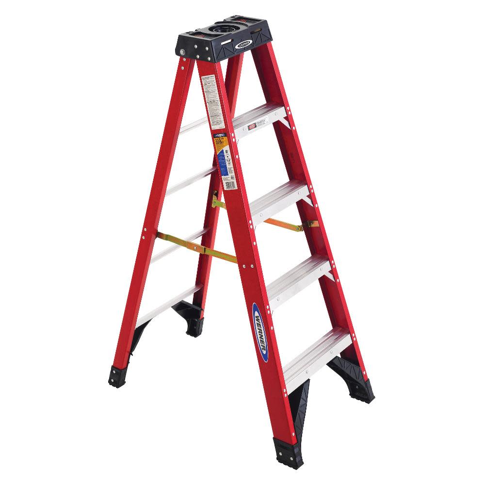Werner 5 Ft. Type IAA Fiberglass Step Ladder - Flockneti
