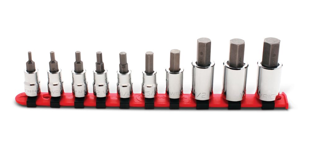 Wright Tool Hex Bit Socket Set 3/8″ 1/2″ Dr 10pc - Flockneti