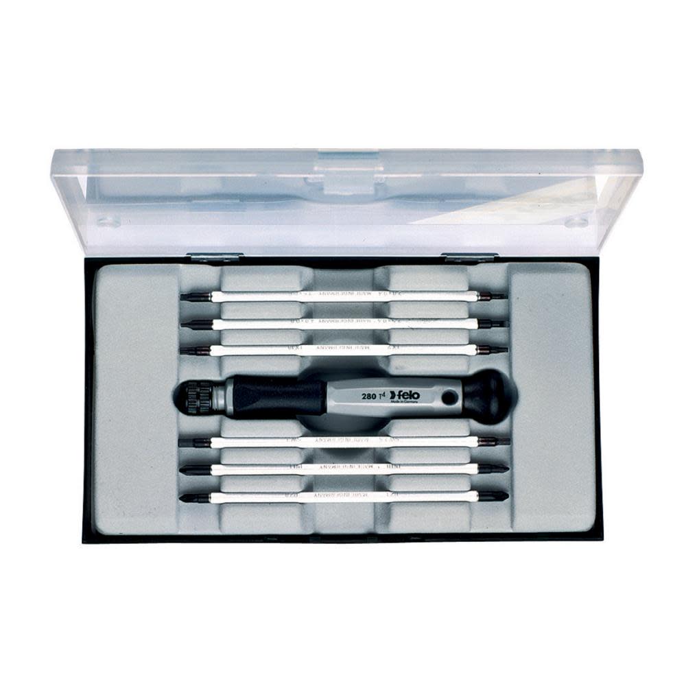 Felo 7 pc. Slotted Phillips & Torx Reversible Precision Blade Set - Flockneti