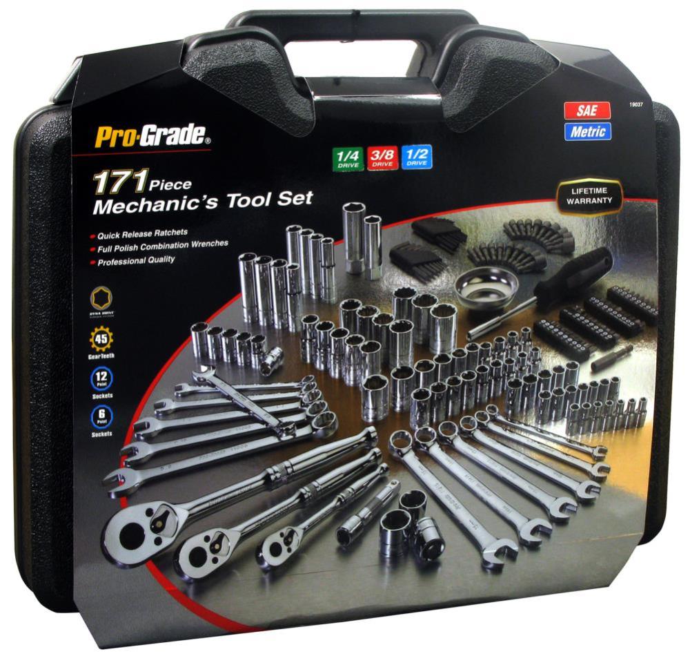 Allied International 171 pc. Mechanics Tool Set - Flockneti