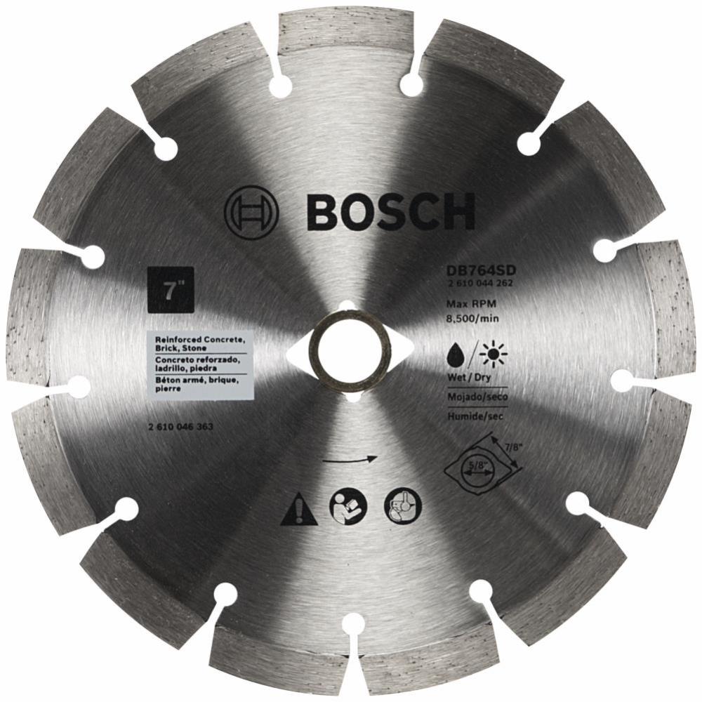 Bosch 7″ Standard Segmented Rim Diamond Blade with DKO for Hard Materials - Flockneti