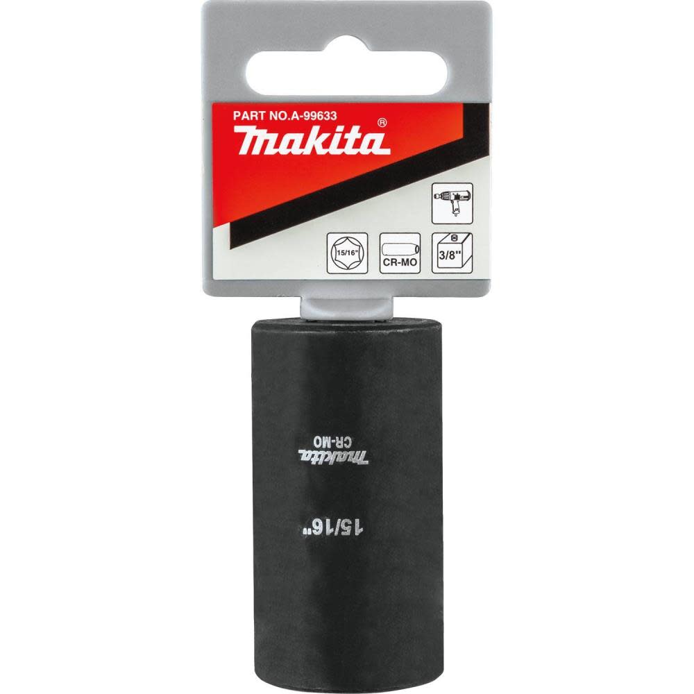 Makita 15/16″ Deep Well Impact Socket 3/8″ Drive - Flockneti
