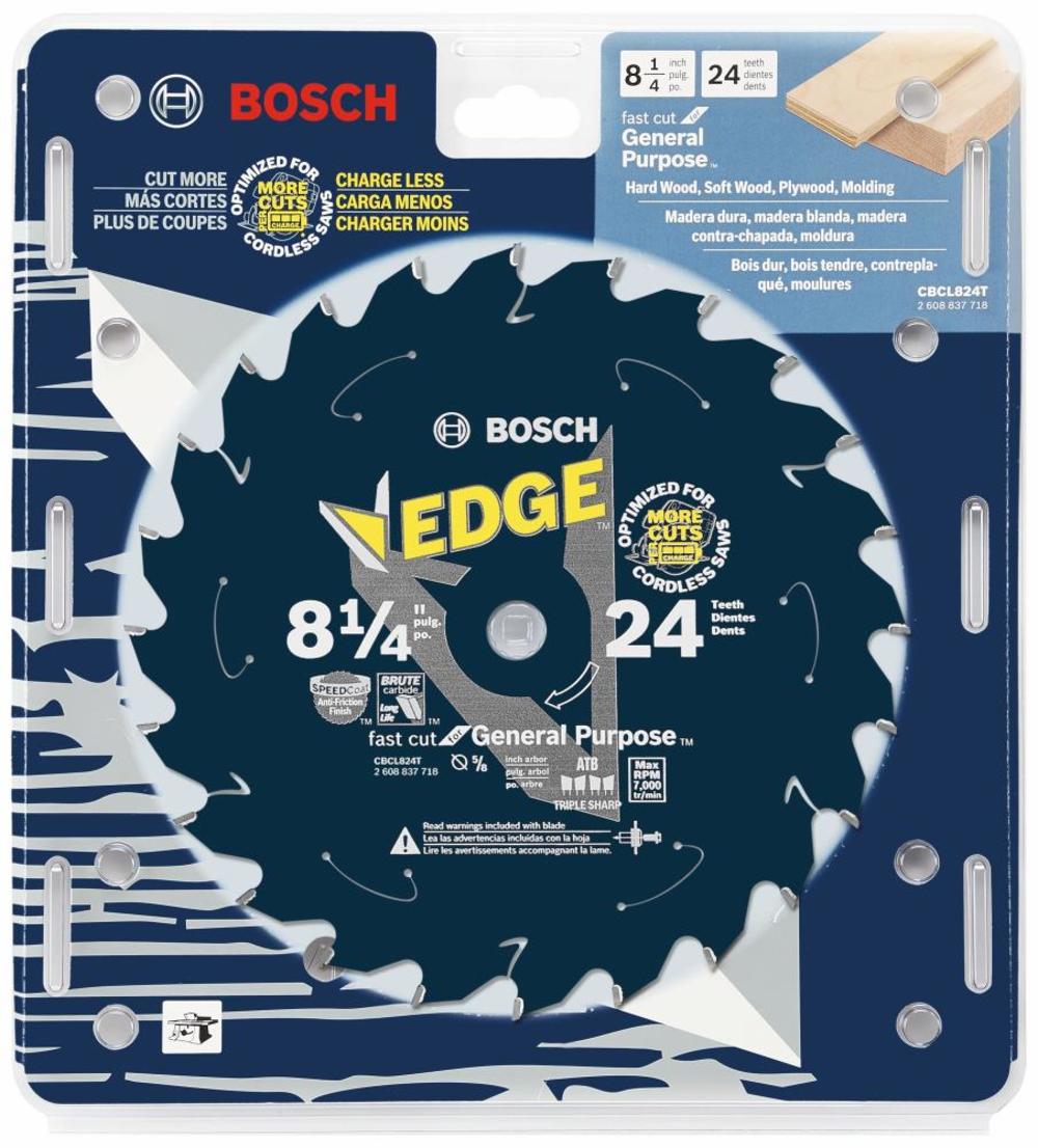 Bosch 8-1/2 In. 24 Tooth Edge Cordless Circular Saw Blade for General Purpose - Flockneti