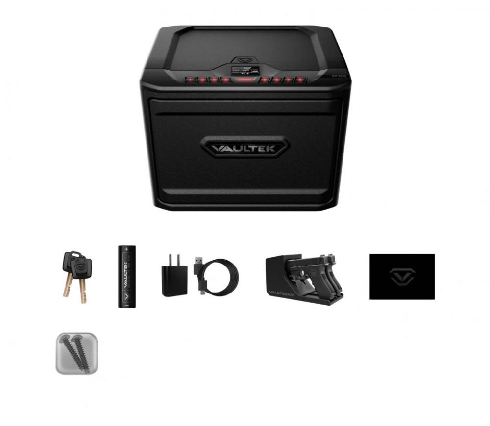Vaultek Safe MXE BK High Capacity Rechargeable Safe - Flockneti