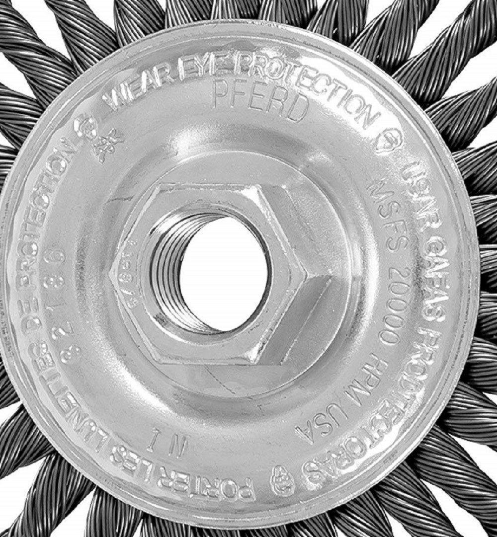 Pferd P.O.P. 4″ Stringer Bead Wheel – .020 CS Wire 5/8-11 Thread - Flockneti