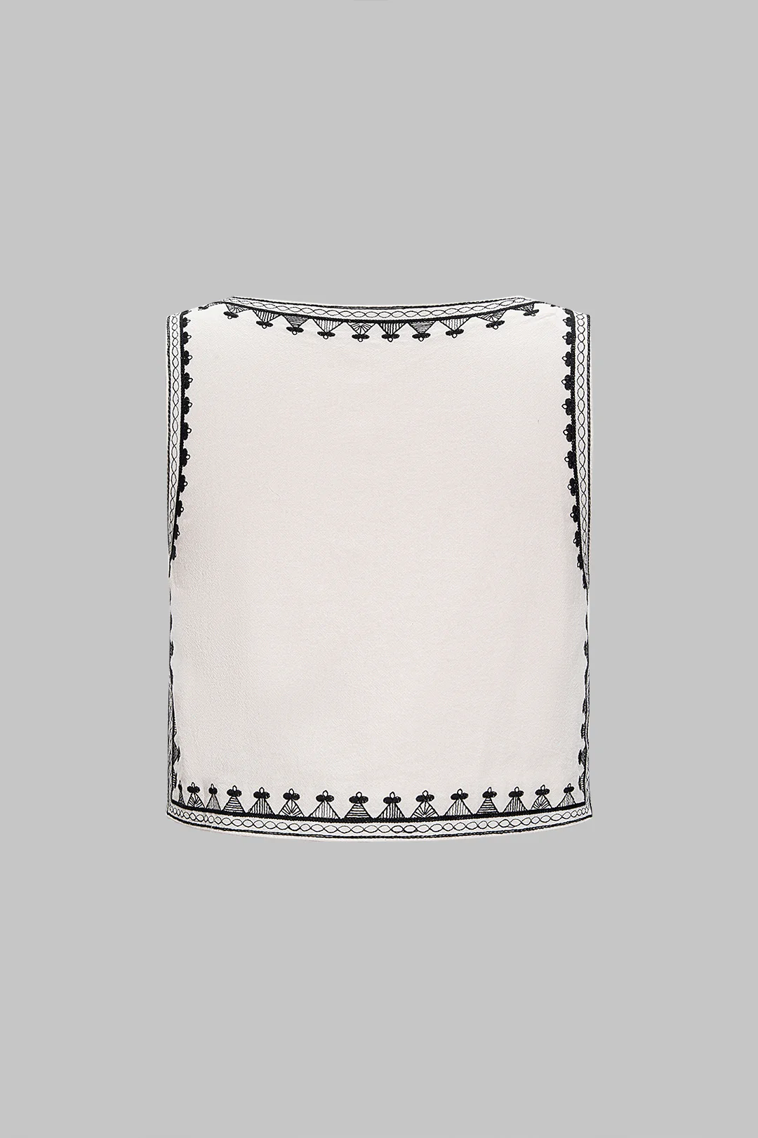 V-Neck Embroidery Tank Top - Flockneti