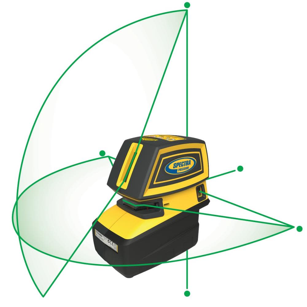 Spectra Precision Green Beam Point and Line Laser Tool - Flockneti