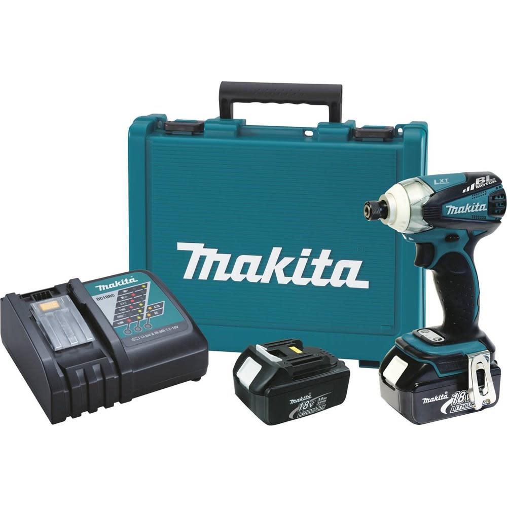 Makita 18V LXT Lithium-Ion Brushless Cordless 3-Speed Impact Driver Kit - Flockneti