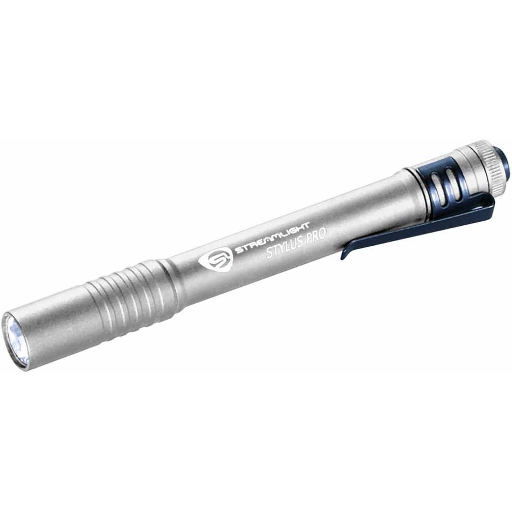 Streamlight Stylus Pro Penlight Silver AAA Battery Powered LED - Flockneti