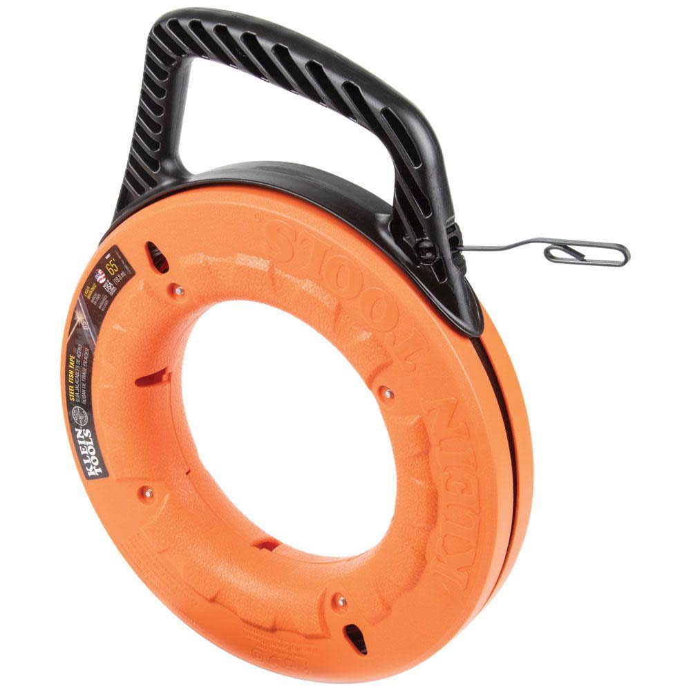 Klein Tools 1/8″ Wide Steel Fish Tape 65 ft - Flockneti