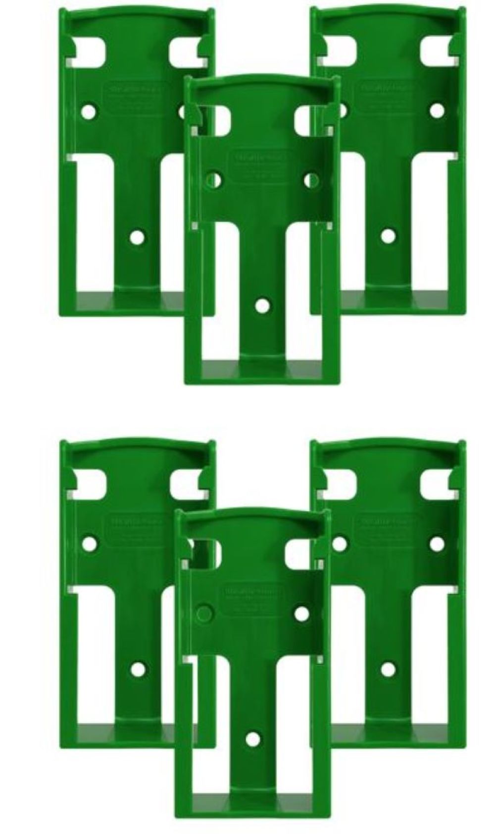 Stealthmounts Green Battery Mount For 18V Batteries 6pk - Flockneti