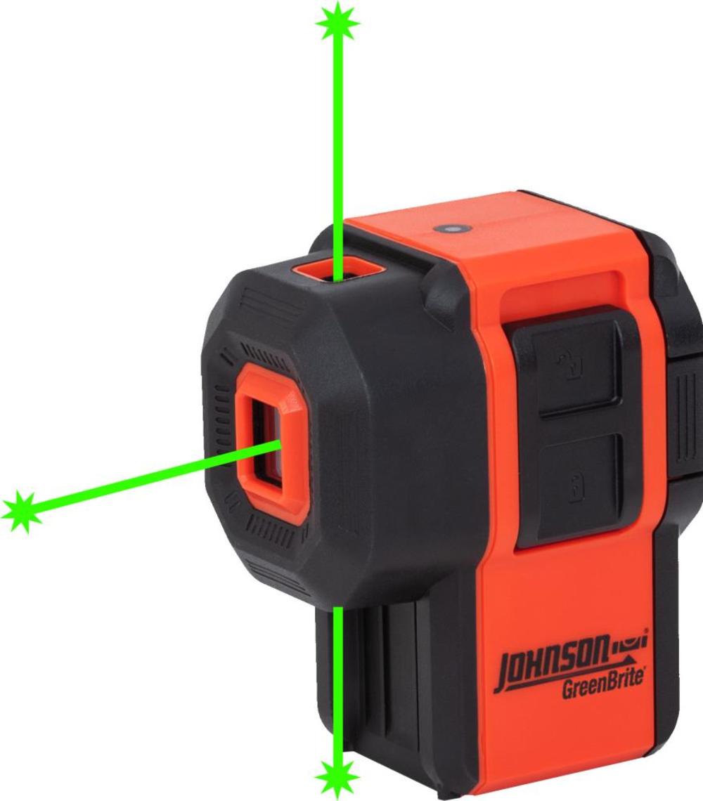 Johnson Level Self-Leveling 3 Dot Laser Kit with GreenBrite Technology - Flockneti