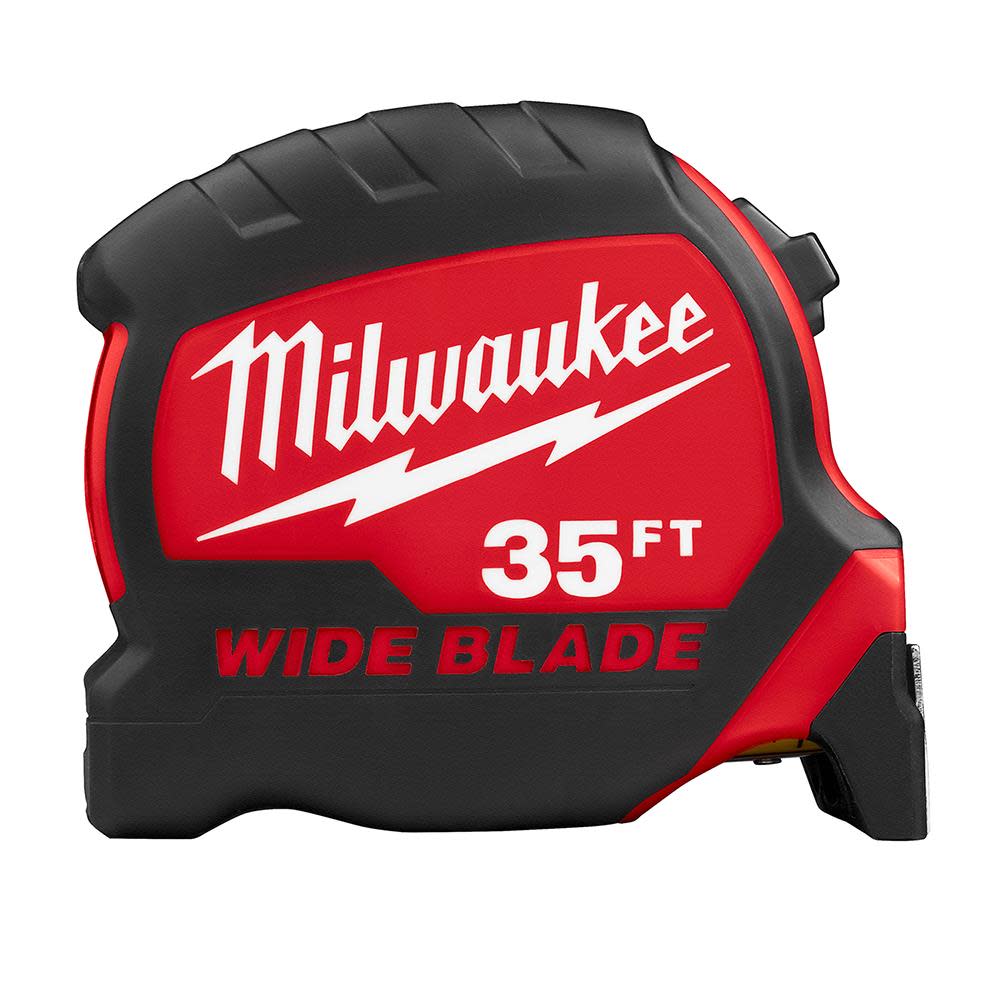 Milwaukee 35Ft Wide Blade Tape Measure - Flockneti