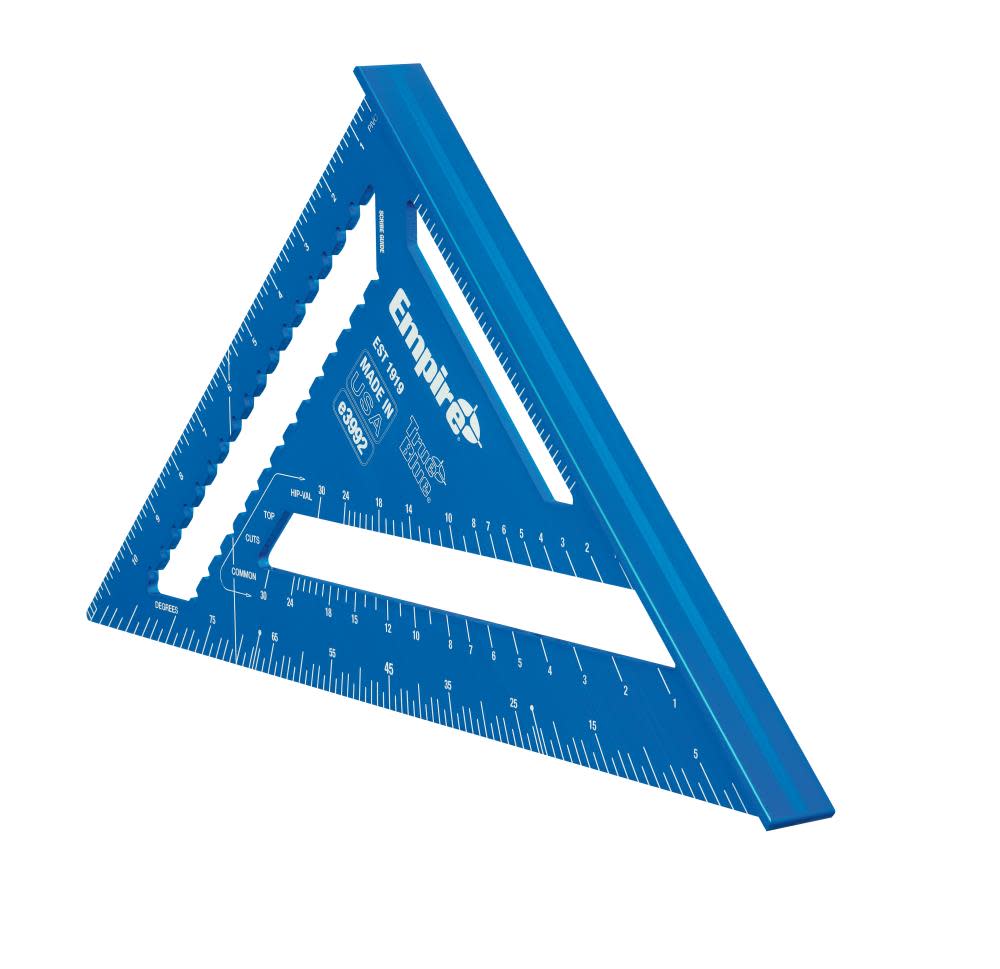 Empire Level 12 in. True Blue Laser Etched Rafter Square - Flockneti