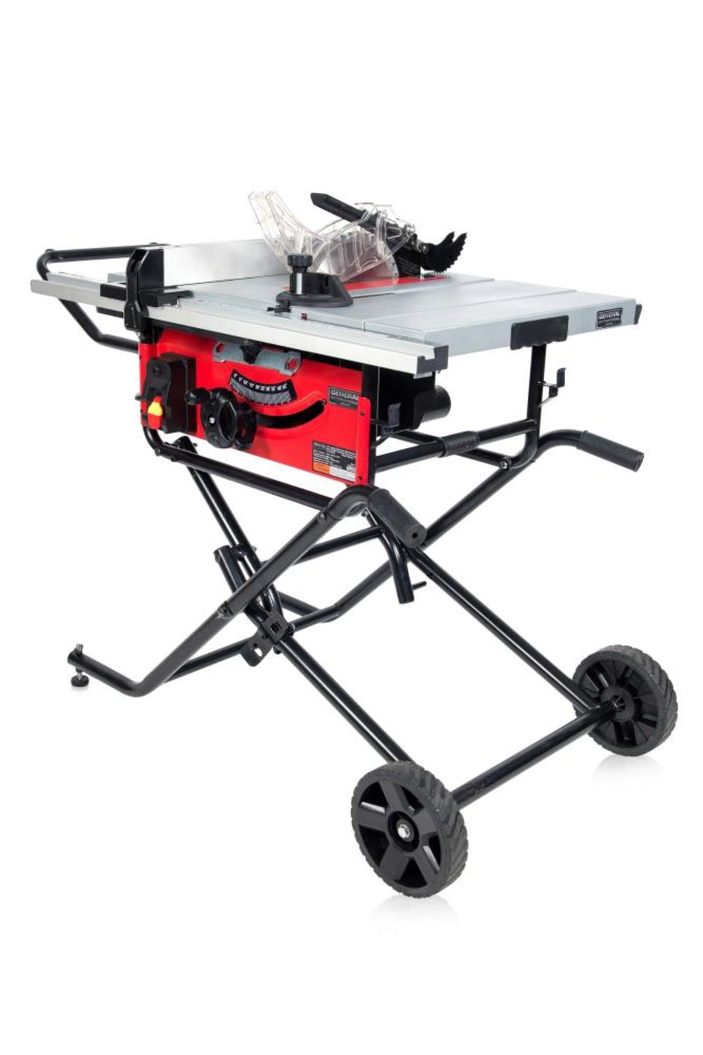 General International 10″ Table Saw with Cart - Flockneti