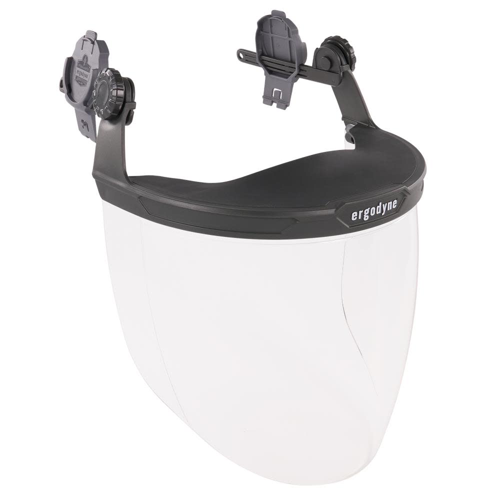 Ergodyne Clear Lens Gray Face Shield for Cap-Style & Safety Helmet - Flockneti