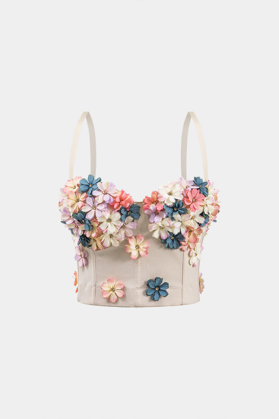3D Embroidery Slip Cami Top - Flockneti