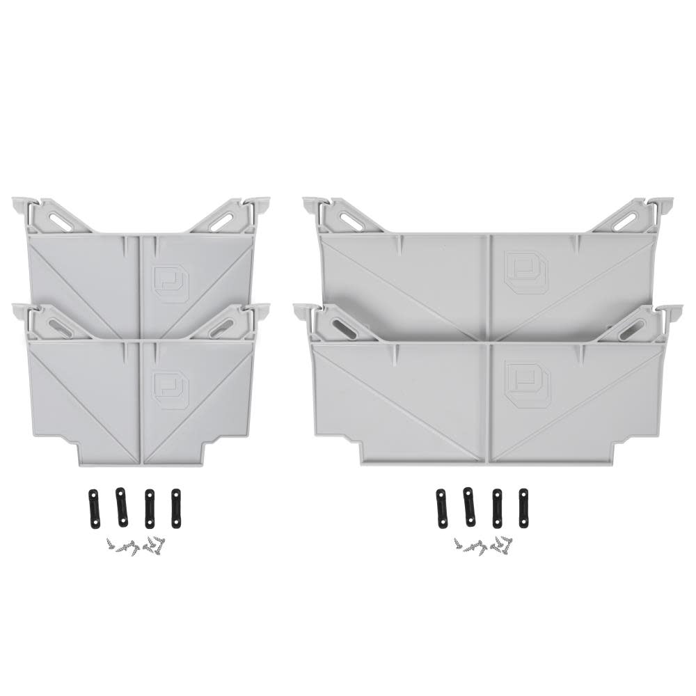 Decked Locking Tab Drawer Dividers Combo Package 2 Narrow and 2 Wide - Flockneti