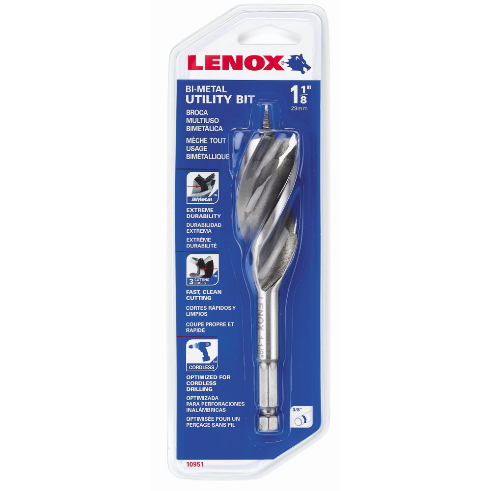 Lenox 1-1/8 In. Bi-Metal Utility Bit - Flockneti
