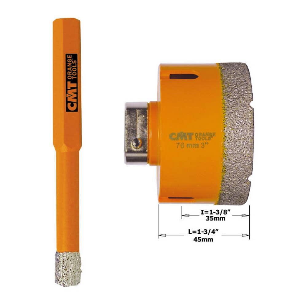 CMT Diamond Dry Hole Saw 3/8 In. Diameterv - Flockneti