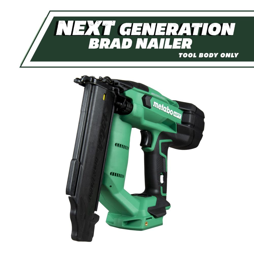 Metabo HPT 18V Compact Brad Nailer Cordless 18 Gauge Bare Tool - Flockneti