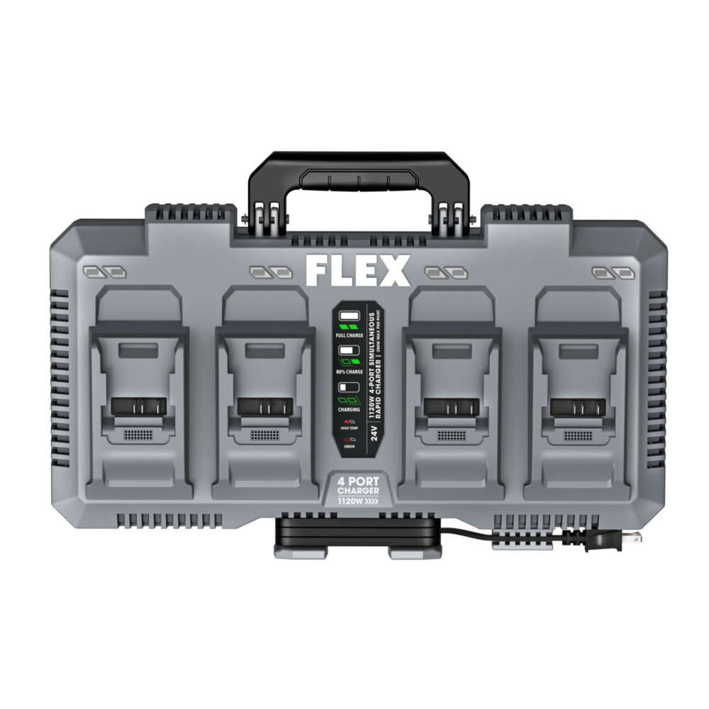 FLEX STACK PACK 24V Rapid Battery Charger 4 Port - Flockneti